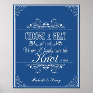Poster Choisir un panneau mariage siège