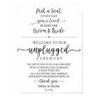 Choisir un siège signe de cérémonie débranché