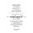 Choisir un siège signe de cérémonie débranché