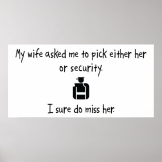 Poster Choisir une femme ou une sécurité