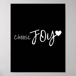 Poster Choisissez Joy Heart Inspirational Motivational