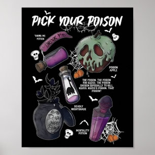 Poster Choisissez votre poison drôle Boire moi potion Hap
