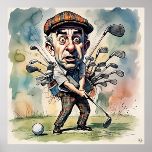Poster Choix de club - Grand Golf Art Imprimer