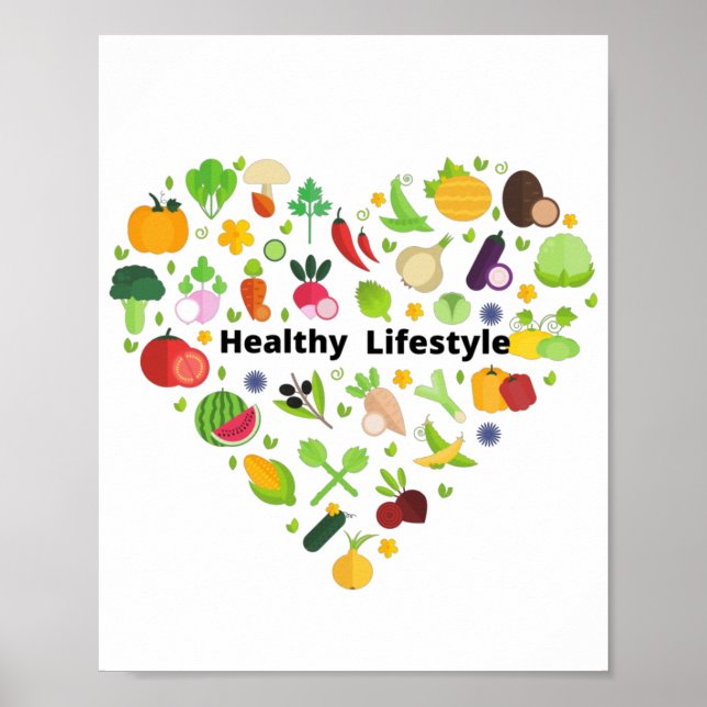 Poster choix de mode de vie sain exercice T-shirt (Devant)