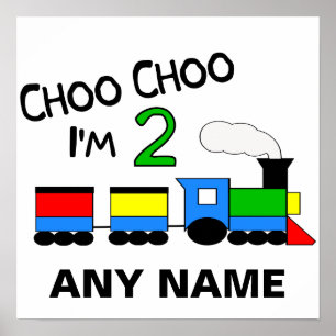 Poster Choo Choo J'ai 2 ans ! Avec TRAIN