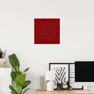 Poster Choose the Background color Op Art