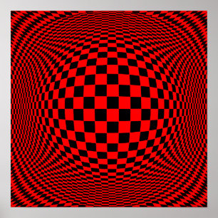 Poster Choose the Background color Op Art