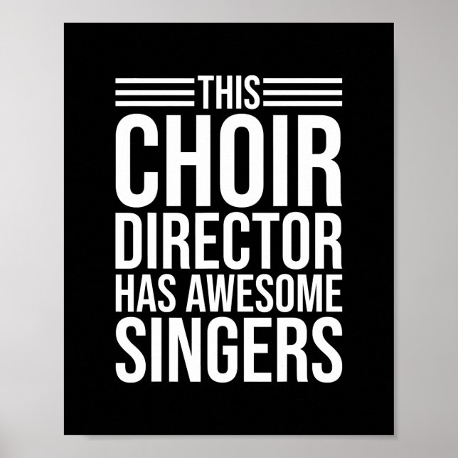 Poster Chorale metteur en scène musique drôle professeur  (Devant)