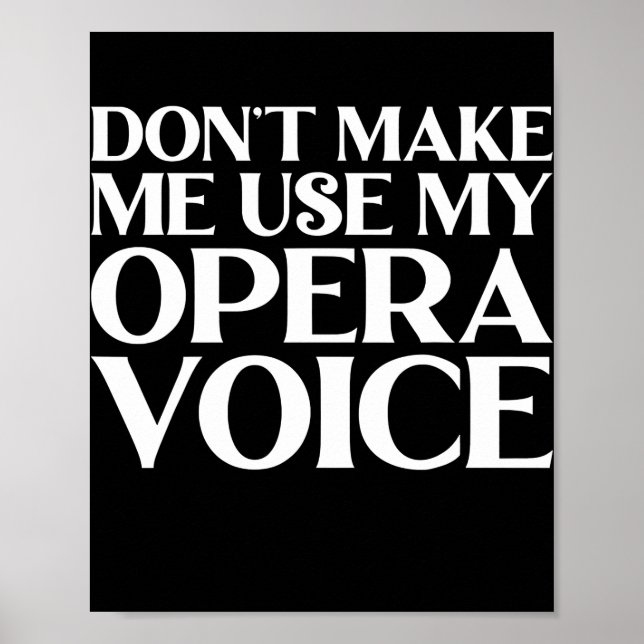 Poster Chorale metteur en scène musique drôle professeur  (Devant)