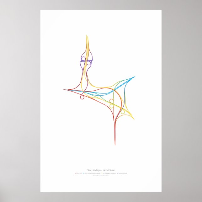 Poster Chorégraphie d'échange : Novi, MI, É.-U. (Devant)