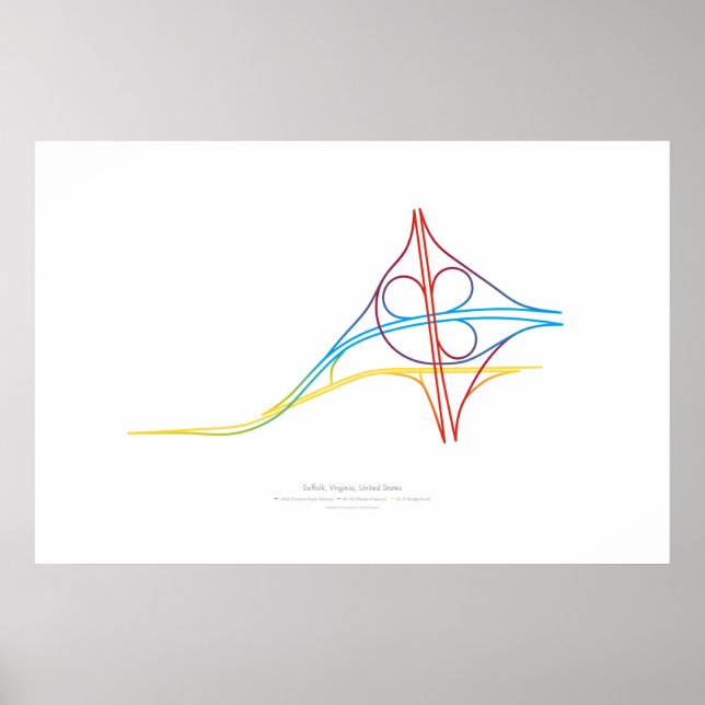 Poster Chorégraphie des échanges : Suffolk, VA, US (Devant)