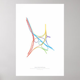 Poster Chorégraphie des échangeurs : Dubaï, Émirats arabe
