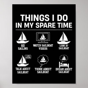 Poster Choses de voile que je fais pendant mon temps libr