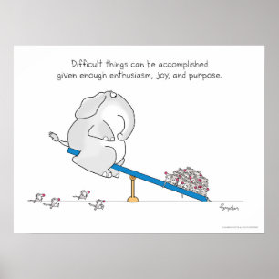 Poster CHOSES DIFFICILES de Sandra Boynton