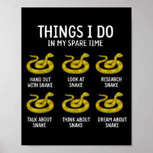Poster Choses Drôles Que Je Fais Dans Mon Temps Libre Ser