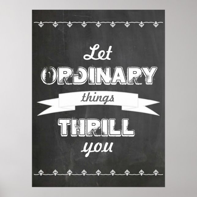 Poster Choses Ordinaires (Devant)
