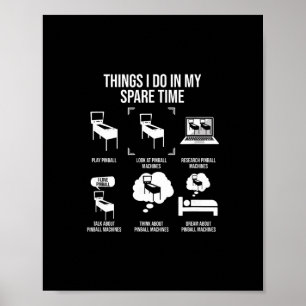 Poster Choses que je fais pendant mon temps libre