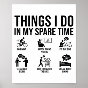 Poster Choses que je fais pendant mon temps libre Amateur