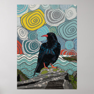 Poster Choucas du Cornwall