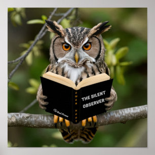 Poster Chouette de lecture