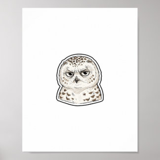 Poster Chouette sceptique