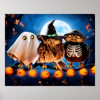 Chouettes d'Halloween