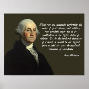 Poster Chrétien de George Washington
