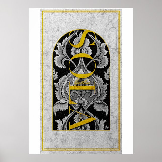 POSTER CHRÉTIEN GRACE SEUL SOLA GRATIA (Devant)