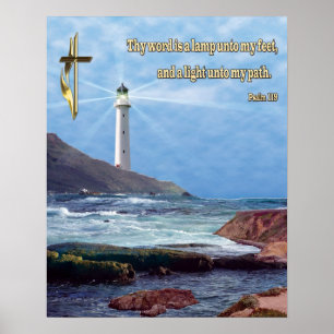 Poster chrétien Psalm 119