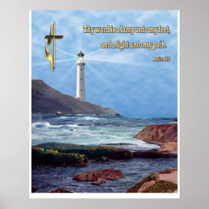 Poster chrétien Psalm 119