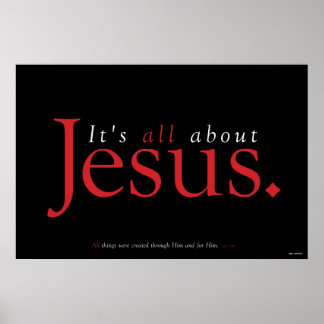 Poster chrétien - Tout sur Jésus