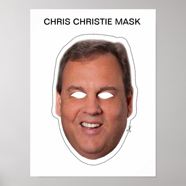 Poster Chris Christie Mask (Devant)
