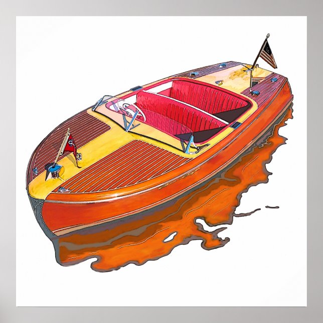 Poster Chris Craft Riviera (Devant)