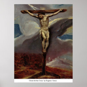 Poster Christ à la croix par Eugene Greco