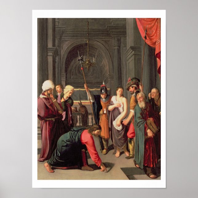 Poster Christ and the Woman Taken in adultery (Devant)