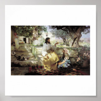 Poster Christ avec Martha et Maria vers 1886