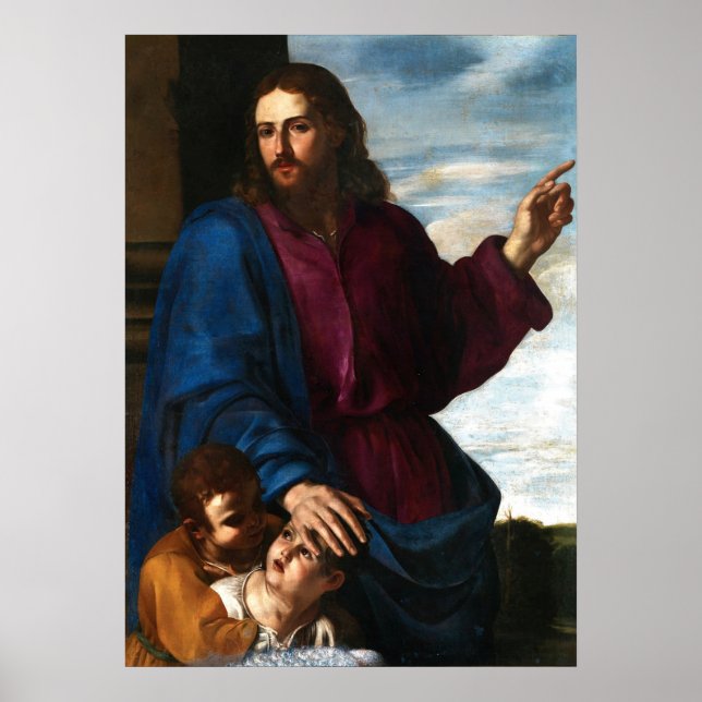 Poster Christ bénir les enfants - Artemisa Gentilesch (Devant)