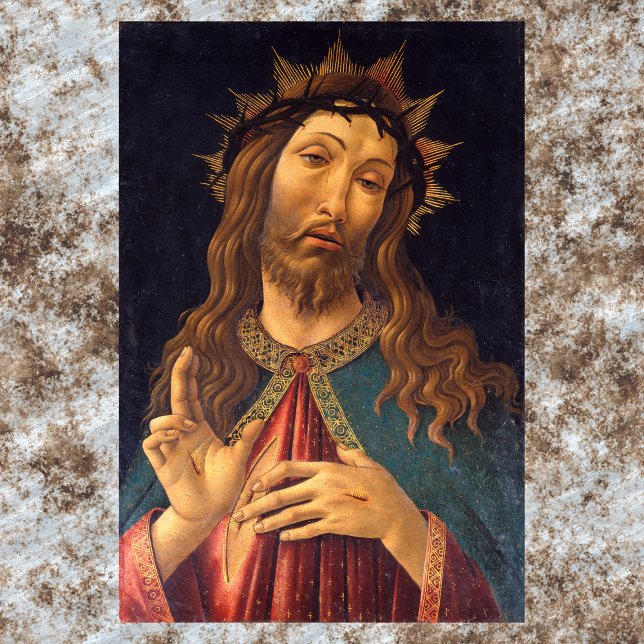 Poster Christ couronné d'épines par Sandro Botticelli (Créateur téléchargé)