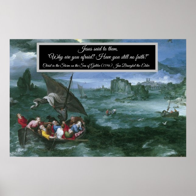 Poster Christ dans la tempête (Devant)