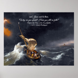 Poster Christ dans la tempête