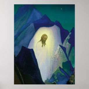 Poster «Christ dans le désert» de Nicholas Roerich