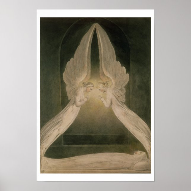 Poster Christ dans le sépulcre, protégé par les anges (Devant)