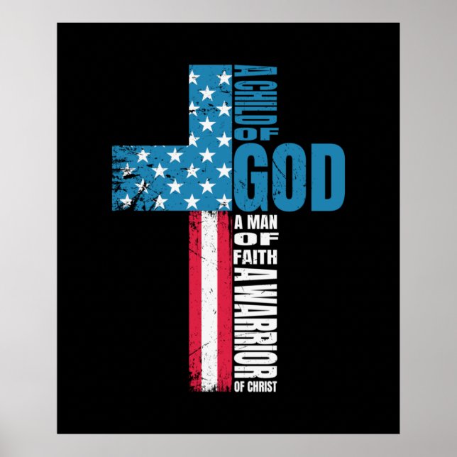 Poster Christ de Faith Cross (Devant)
