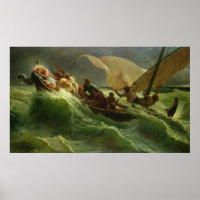 Christ endormi dans son bateau
