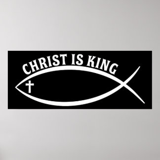 Poster Christ est roi