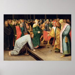 Poster Christ et les femmes prises dans l'adultère, 1628