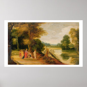 Poster Christ guérir l'homme aveugle