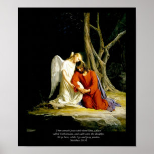 Poster Christ in Gethsemane Bloch Beaux-Arts toile Imprim