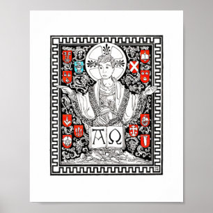 Poster Christ la vigne 8" x 10" Imprimer