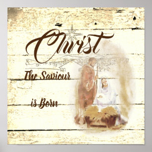 Poster Christ le Sauveur naît